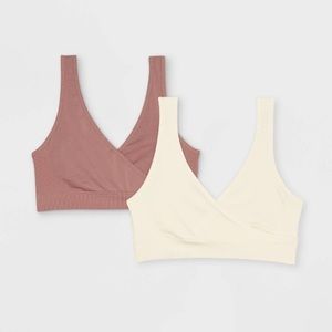 Two pack of Auden nursing bras size XL
